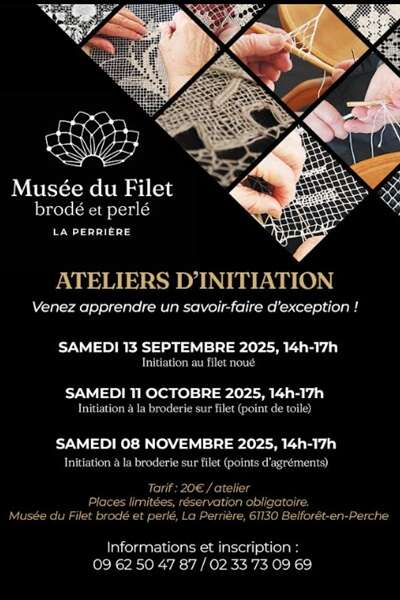 Atelier d'initiation au filet brodé (point de toile)
