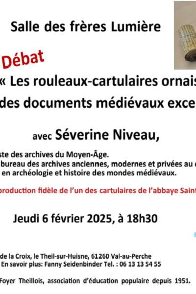 Conférence-débat sur "Les rouleaux cartulaires ornais"