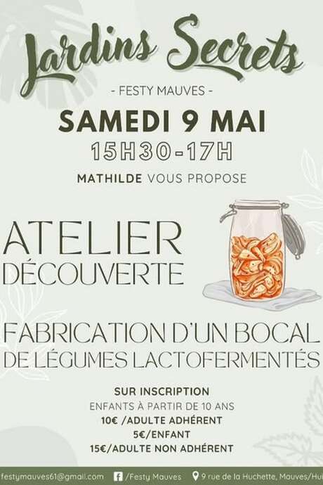 Atelier découverte - Fabrication d'un bocal de légumes lactofermentés