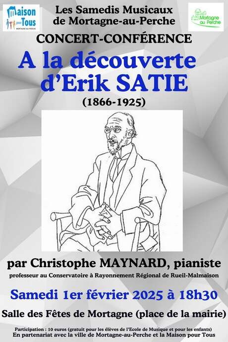 Concert-conférence - A la découverte d'Erik Satie