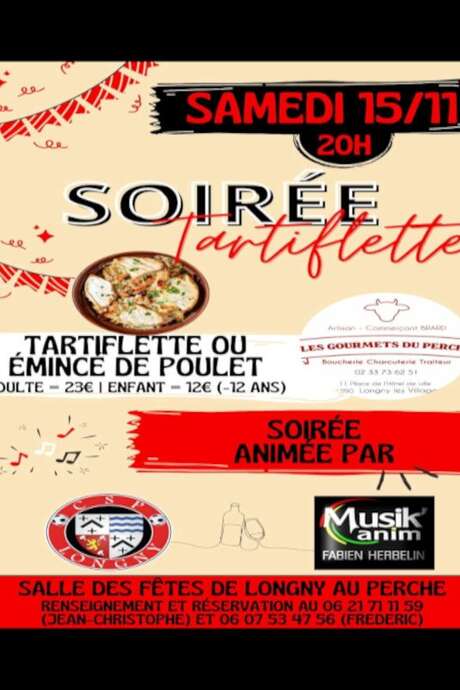 Soirée tartiflette du foot