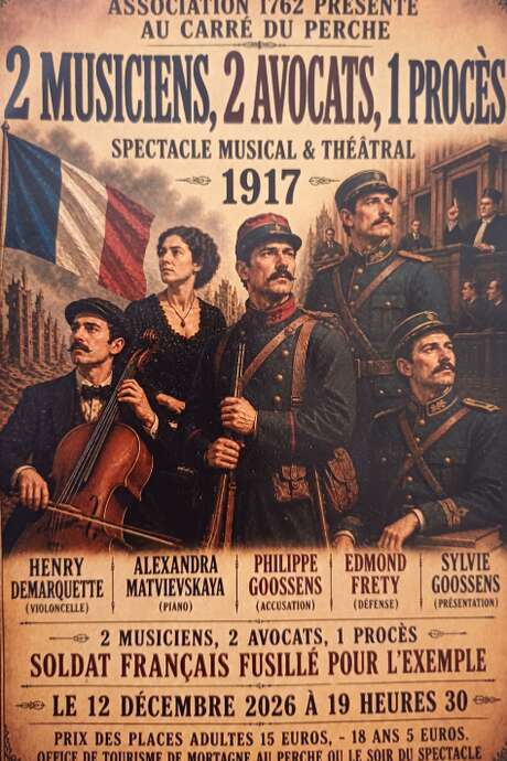 Spectacle théâtral - 2 musiciens, 2 avocats, 1 procés