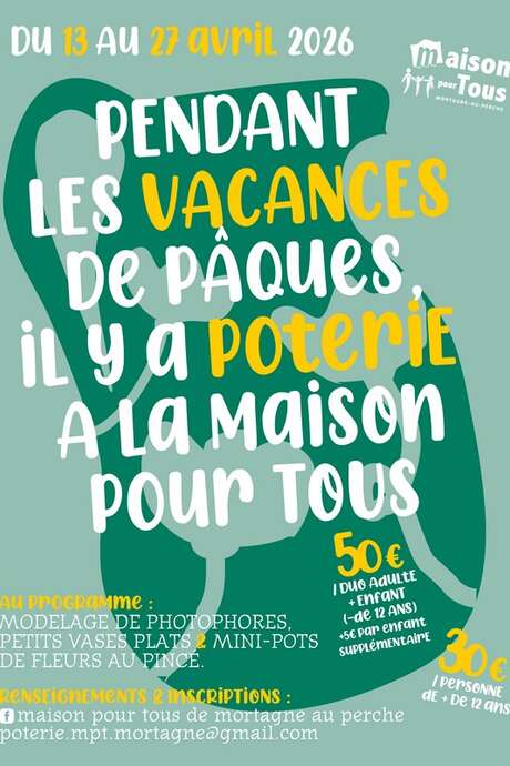 Stage de poterie - Modelage de mini-pots de fleurs