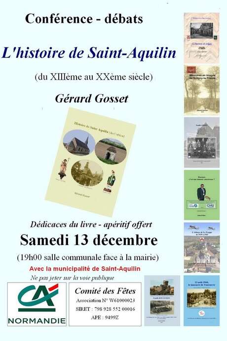 Conférence - L'histoire de Saint-Aquilin-de-Corbion