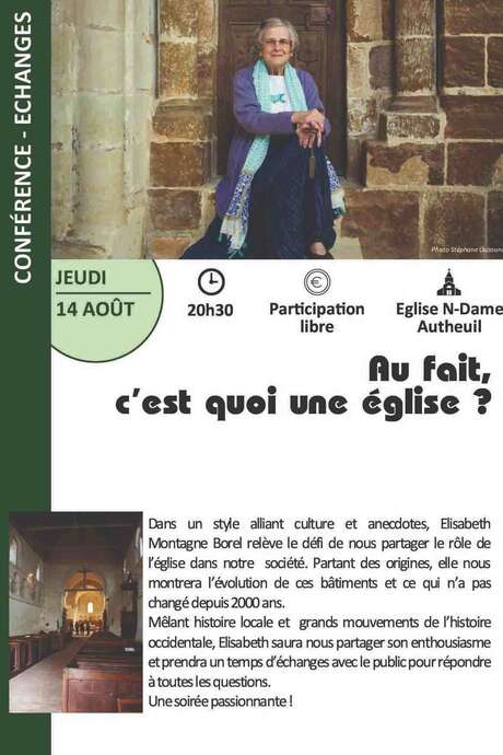P'tit festival d'Autheuil Conférence à l'église