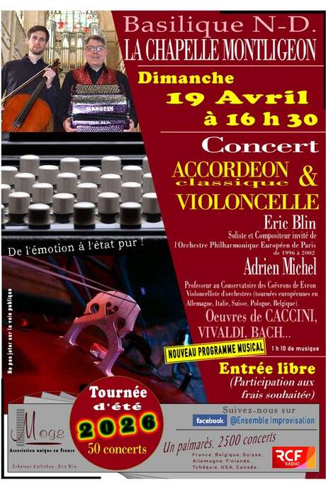 Concert - Accordéon classique et violoncelle