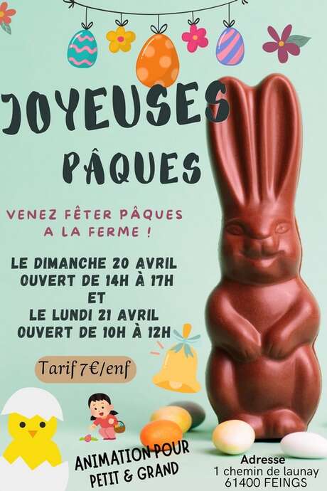 Pâques à la Ferme de Launay