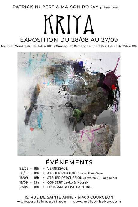 Finissage de l'expostion "Kriya" et Live Painting