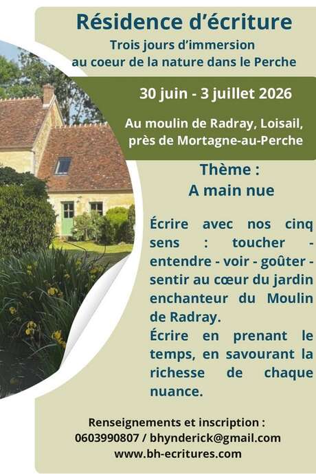 Ateliers d'écriture - Stage en immersion