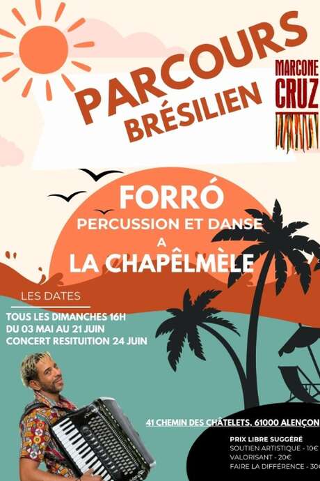 Parcours Brésilien : FORRÓ - Stage percussion et danse