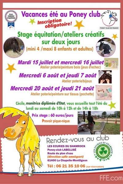Vacances d'été au Poney club