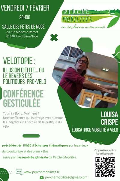 Conférence Vélotopie - Illusion d'élite ou le revers des politiques pro-vélo