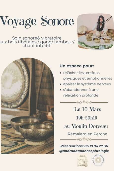 Atelier de Sonothérapie au Moulin de Dorceau