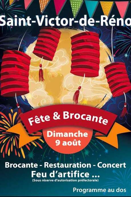 Fête communale, brocante et feu d'artifice