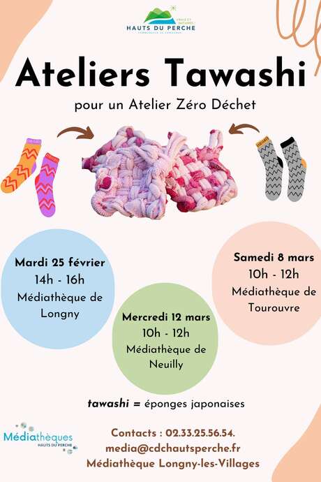 Atelier tawashi éponge zéro déchet