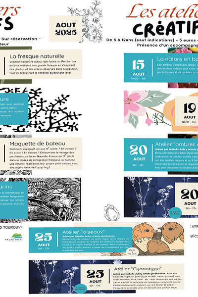Ateliers créatifs de 5 à 12 ans