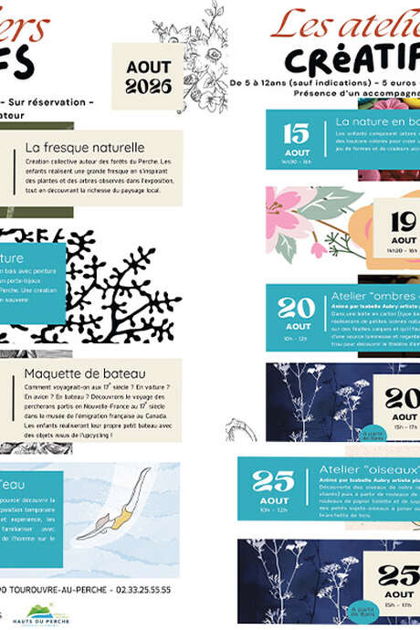 Ateliers créatifs  5-12 ans