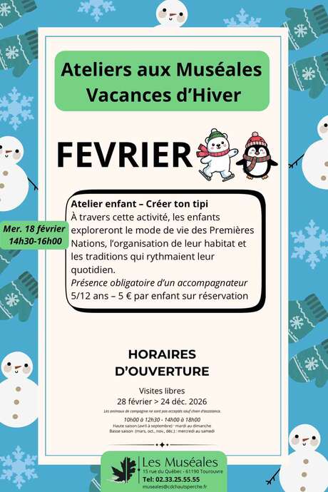 Atelier créer ton tipi 5-12 ans