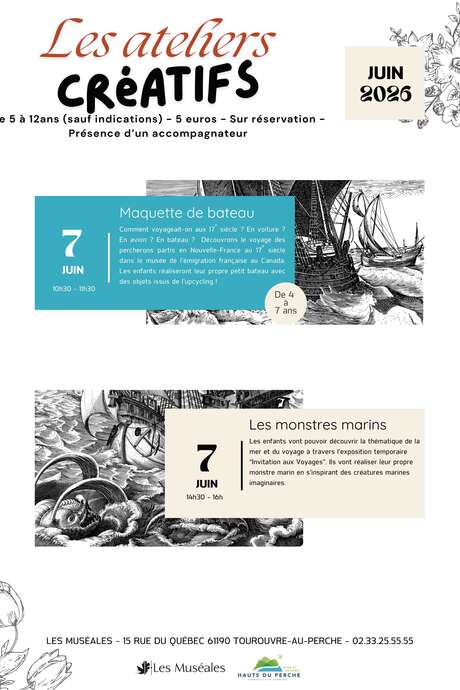 Ateliers créatifs de 4 à 7 ans