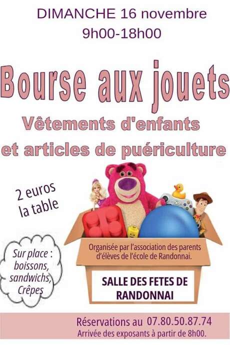 Bourse aux jouets, vêtements d'enfants et articles de puériculture