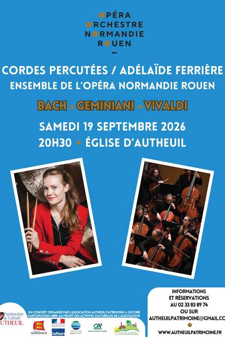 Cordes percutées par l'ensemble de l'opéra Normandie Rouen