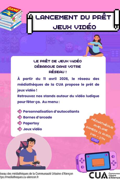 Lancement du prêt de jeux vidéo