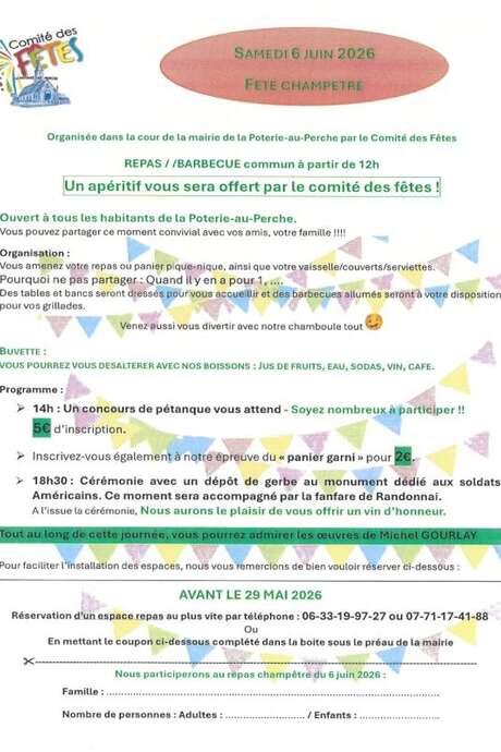 Fête communale de La Poterie au Perche