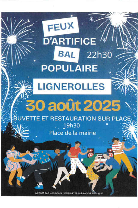 Bal populaire et feu d'artifice