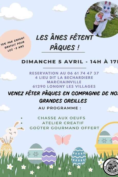 Chasse aux œufs de Pâques aux Ânes des Hauts du Perche