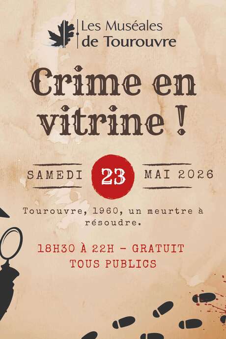 Nuit des musées Crime en vitrine
