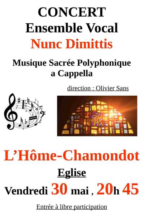 Concert ensemble vocal Nunc Dimittis