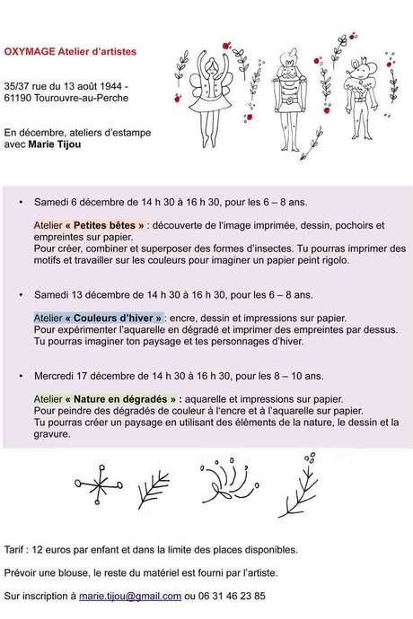 Atelier enfants 6-8 ans Petites bêtes