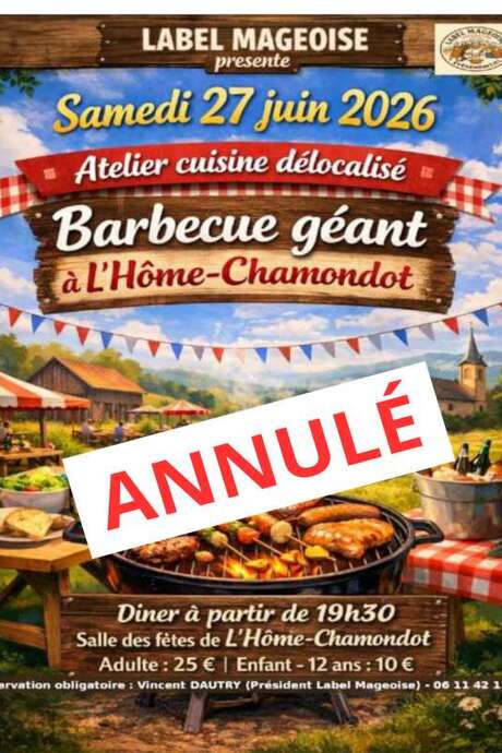 (ANNULATION) Barbecue géant à L’Hôme-Chamondot
