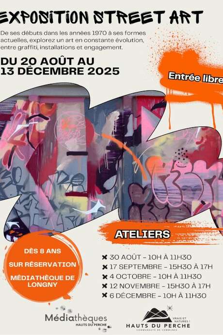 Ateliers en lien avec l'Exposition Street Art, du Graffiti aux Installations