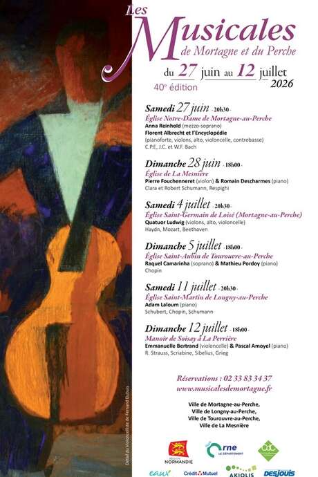 Festival Les Musicales de Mortagne et du Perche - 40ème édition - Le Romantisme
