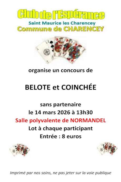 Concours de Belote et Coinchée