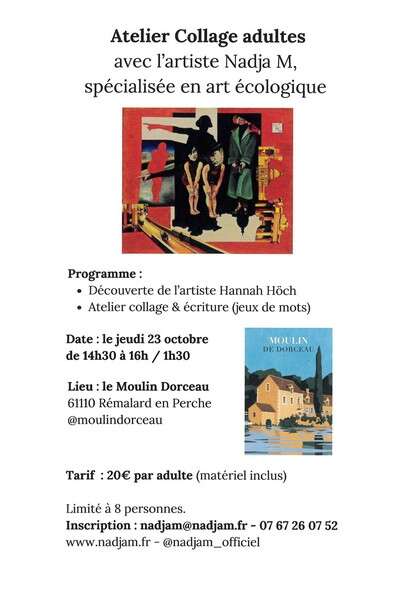 Ateliers collage au Moulin de Dorceau