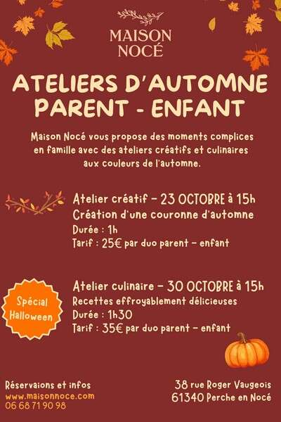 Ateliers d'automne Duo Parent-Enfant