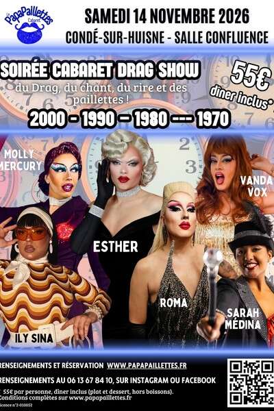 Soirée Cabaret Drag Show - "2000-1990-1980-1970"