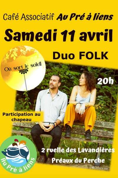 Concert de "Où sort le soleil" au café associatif "Au Pré à liens"