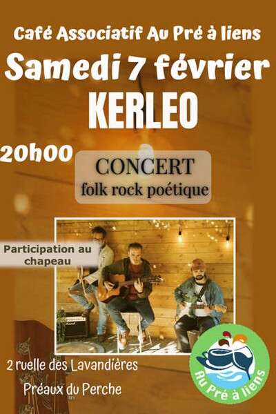 Concert de "Kerleo"au  café associatif "Au Pré à liens"