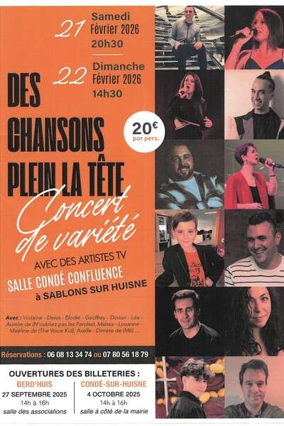 "Des chansons plein la tête" - Concert de variété