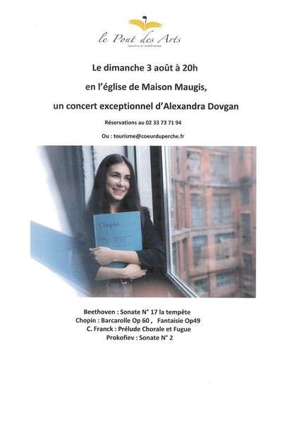 Concert d'Alexandra Dovgan - Saison musicale du Pont des Arts