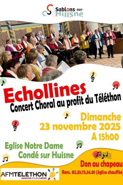 Concert d'Echollines au profit du Téléthon