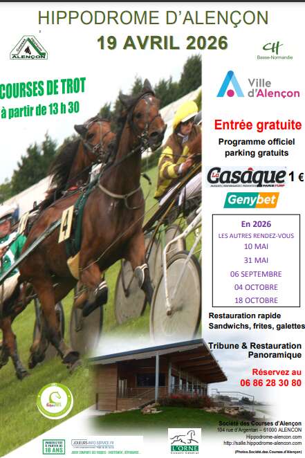 Courses de trot - Hippodrome d'Alençon