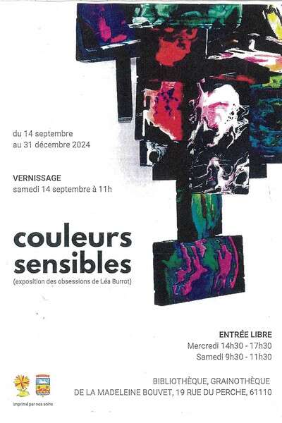 "Couleurs sensibles" - Exposition de Léa Burrot