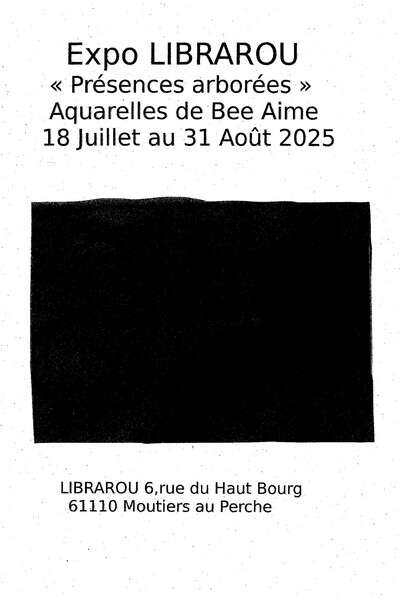 "Présences arborées" - Exposition d'aquarelles chez Librarou