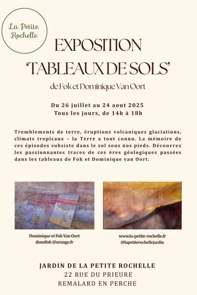 "Tableaux de sols" - Exposition au jardin de la Petite Rochelle