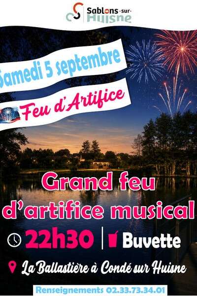 Grand feu d'artifice musical