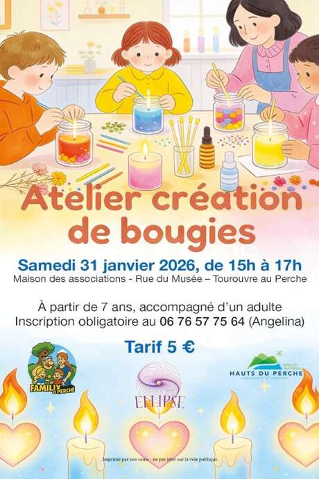 Atelier création de bougies